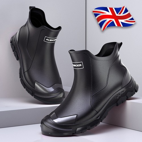 Men short rain rubber boots - men,